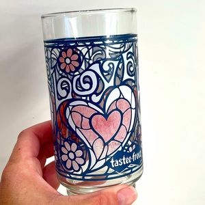 Vintage Love Glasses Tastee-Freez | Big T Stained Glass Love Glass Heart